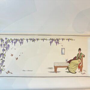 Villeroy & Boch Porcelain Ivory/Multi Design 1900 16" Tray